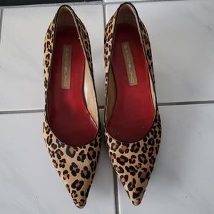 Leppard print Bandolino kitten heal shoes